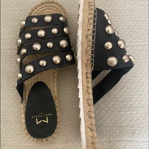 Black Marc Fisher sandals. Size 8. Gently used.